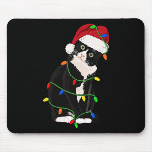 Tuxedo Kat Mijau Sinterklaas Tuxie Kerstboom Licht Muismat