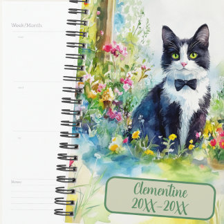Tuxedo Kat On Gedateerde Afspraakboek Agenda