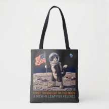 Tuxedo Kat op de Maan Astronaut Grappige Retro T-S