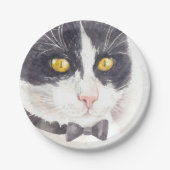 Tuxedo-kat Papieren Bordje (Voorkant)
