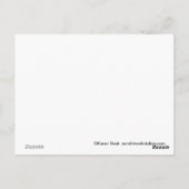 Tuxedo kat pinguïn verjaardagstaart ansichtkaart briefkaart (Achterkant)