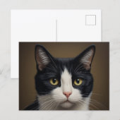 Tuxedo kat postkaart kunst (Voorkant / Achterkant)
