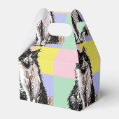 Tuxedo Kat Schattige Katten Zwart Wit Pastel Regen Bedankdoosjes (Achterkant)