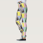 Tuxedo Kat Schattige Katten Zwart Wit Pastel Regen Leggings (Links)