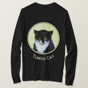 Tuxedo Kat Schilderij - Mooie Originele Kat Kunst T-shirt