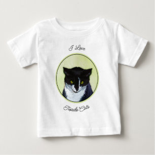Tuxedo Kat Schilderij - Mooie Originele Katafbeeld
