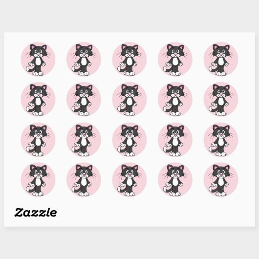 Tuxedo kat stickers (Vel)