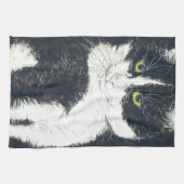 Tuxedo-kat Theedoek (Horizontaal)