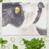 Tuxedo-kat Theedoek (Gevouwen)