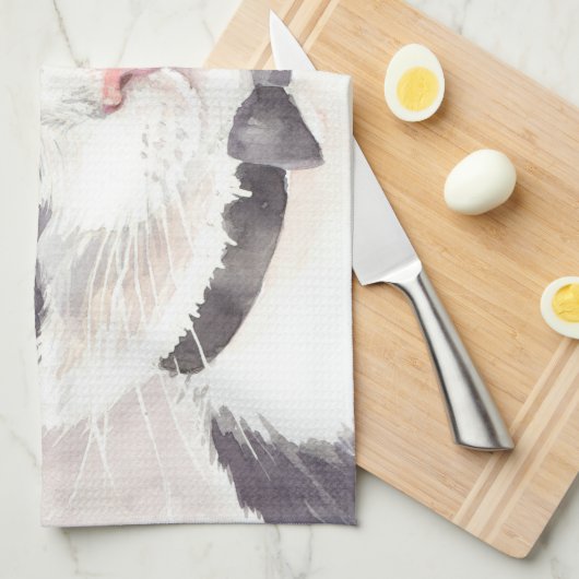 Tuxedo-kat Theedoek (Quarter Fold)