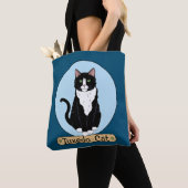 Tuxedo Kat Tote Bag (Dichtbij)