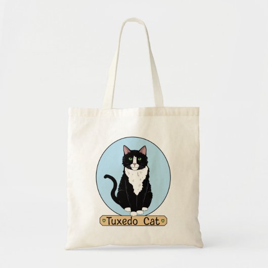 Tuxedo Kat Tote Bag (Voorkant)