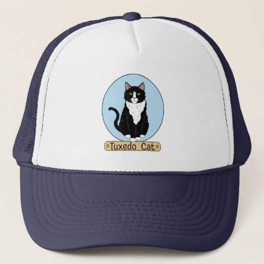 Tuxedo Kat Trucker Pet (Voorkant)