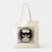 Tuxedo Kat Verpleegster Tote Bag (Achterkant)