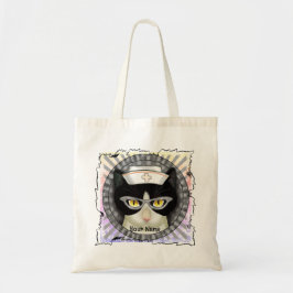 Tuxedo Kat Verpleegster Tote Bag