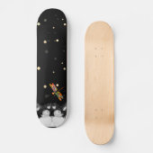 Tuxedo Kat Verrast door Libel Persoonlijk Skateboard (Voorkant)