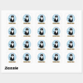 Tuxedo Kat Vierkante Sticker (Vel)
