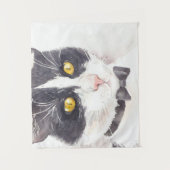 Tuxedo-kat Wandkleed (Voorkant)