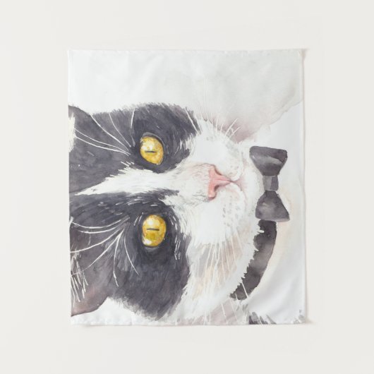 Tuxedo-kat Wandkleed (Voorkant)