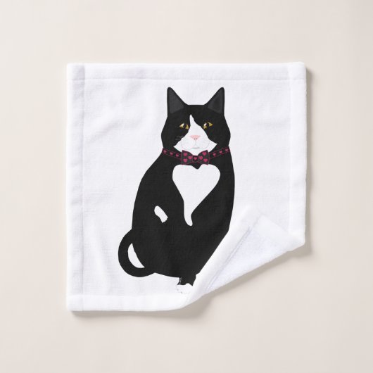 Tuxedo Kat Washandje (Wasdoekje)