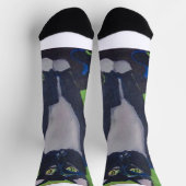 Tuxedo kat zwart/wit sport sok groot  (Top)