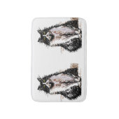 Tuxedo Kat Zwarte en Witte Katten Huisdieren Badma Badmat (Voorkant Verticaal)