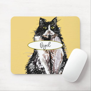 Tuxedo Kat Zwarte Witte Katten Heren Jongens Whims Muismat