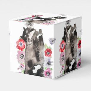 Tuxedo Kat Zwarte Witte Katten Verjaardag Favoriet Bedankdoosjes