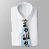 Tuxedo Katten Striped Black White Mannen Stropdas (Gebonden)
