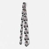 Tuxedo Katten Striped Black White Mannen Stropdas (Achterkant)