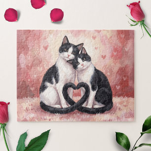 Tuxedo katten Valentijnsdag puzzel