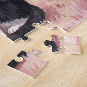Tuxedo katten Valentijnsdag puzzel (Zijkant)