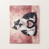 Tuxedo katten Valentijnsdag puzzel (Verticaal)