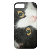 Tuxedo-kattengezicht Case-Mate iPhone Case (Achterkant)