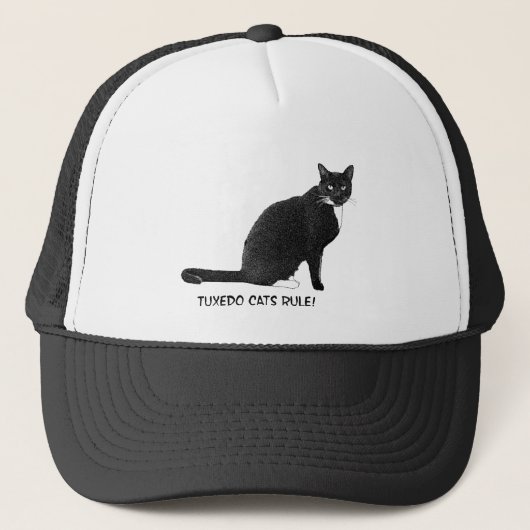 Tuxedo-kattenregel Trucker Pet (Voorkant)