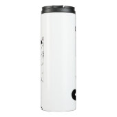 Tuxedo-kattentumbler Thermosbeker (Achterkant)