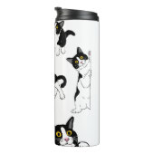 Tuxedo-kattentumbler Thermosbeker (Geroteerd rechts)