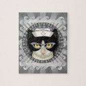 Tuxedo kattenverpleegkundige legpuzzel (Verticaal)