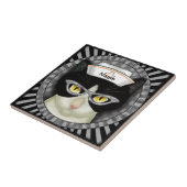 Tuxedo kattenverpleegkundige tegeltje (Zijkant)