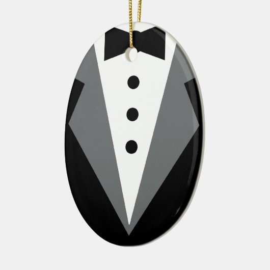 Tuxedo Keramisch Ornament (Links)