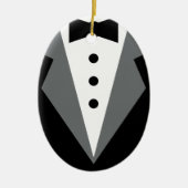 Tuxedo Keramisch Ornament (Voorkant)