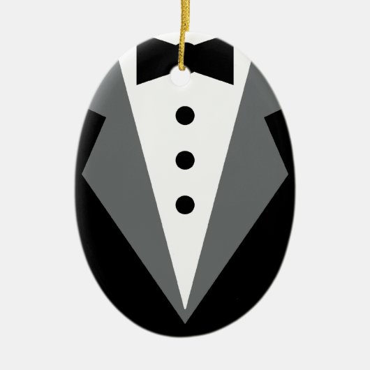 Tuxedo Keramisch Ornament (Voorkant)