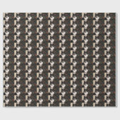 Tuxedo-kerstkat Cadeaupapier (Vlak)