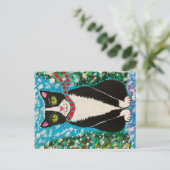 Tuxedo Kerstmis Briefkaart (Staand voorkant)