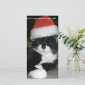 Tuxedo Kerstmis Feestdagenkaart (Staand voorkant)