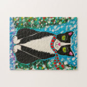 Tuxedo Kerstmis Legpuzzel (Horizontaal)