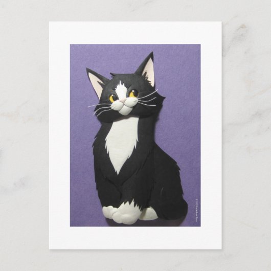 Tuxedo Kitten Briefkaart (Voorkant)