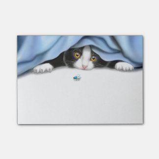 Tuxedo Kitten Bug Hunter Post-it Notes