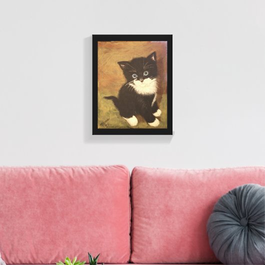 Tuxedo Kitten Canvas Afdruk (Insitu (Woonkamer))