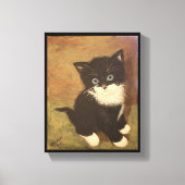 Tuxedo Kitten Canvas Afdruk (Voorkant)